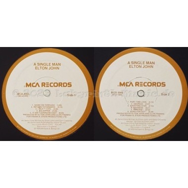 Elton John - A Single Man • 12" Vinyl LP • NM - Labyrinth Music