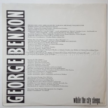 George Benson - While The City Sleeps • 12" Vinyl LP • MINT - Labyrinth Music