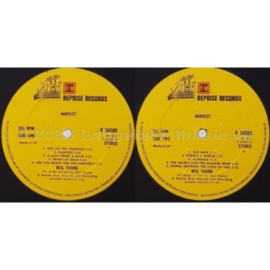 Neil Young - Harvest • 12" Vinyl LP • EX - Labyrinth Music