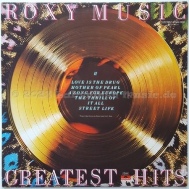 Roxy Music - Greatest Hits • 12" Vinyl LP • EX - Labyrinth Music