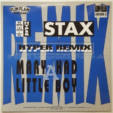 Stax - Mary Had A Little Boy • Hyper Remix • 12" Vinyl Maxi • MINT - Labyrinth Music