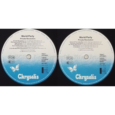 World Party - Private Revolution • 12" Vinyl LP • EX - Labyrinth Music