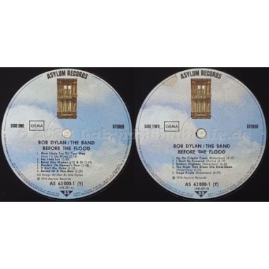 Bob Dylan - Before The Flood • 12" Vinyl LP - Labyrinth Music