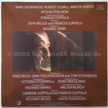 Carmine Coppola & Francis Ford Coppola - Apocalypse Now - Original Motion Picture Soundtrack • 12" Vinyl LP • EX - Labyrinth Mus