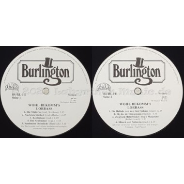 Lorbass - Wohl Bekomm's • 12" Vinyl LP • NM - Labyrinth Music