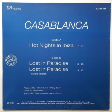 Casablanca - Hot Nights In Ibiza • 12" Vinyl Maxi - Labyrinth Music