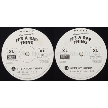 Party Animals Feat. XL - It's A Rap Thing • 12" Vinyl Maxi - Labyrinth Music