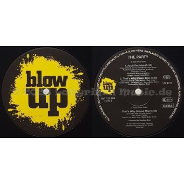The Party - That's Why • 12" Vinyl Maxi • NM - Labyrinth Music