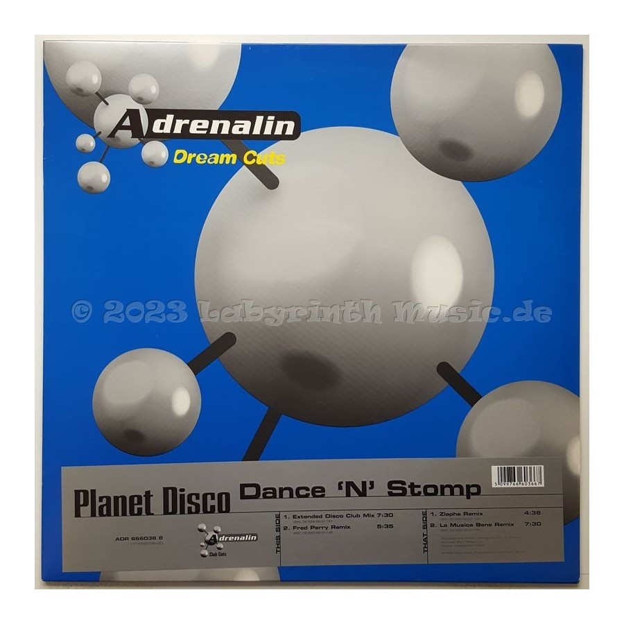 Planet Disco - Dance 'n' Stomp • 12" Vinyl Maxi • MINT - Labyrinth Music