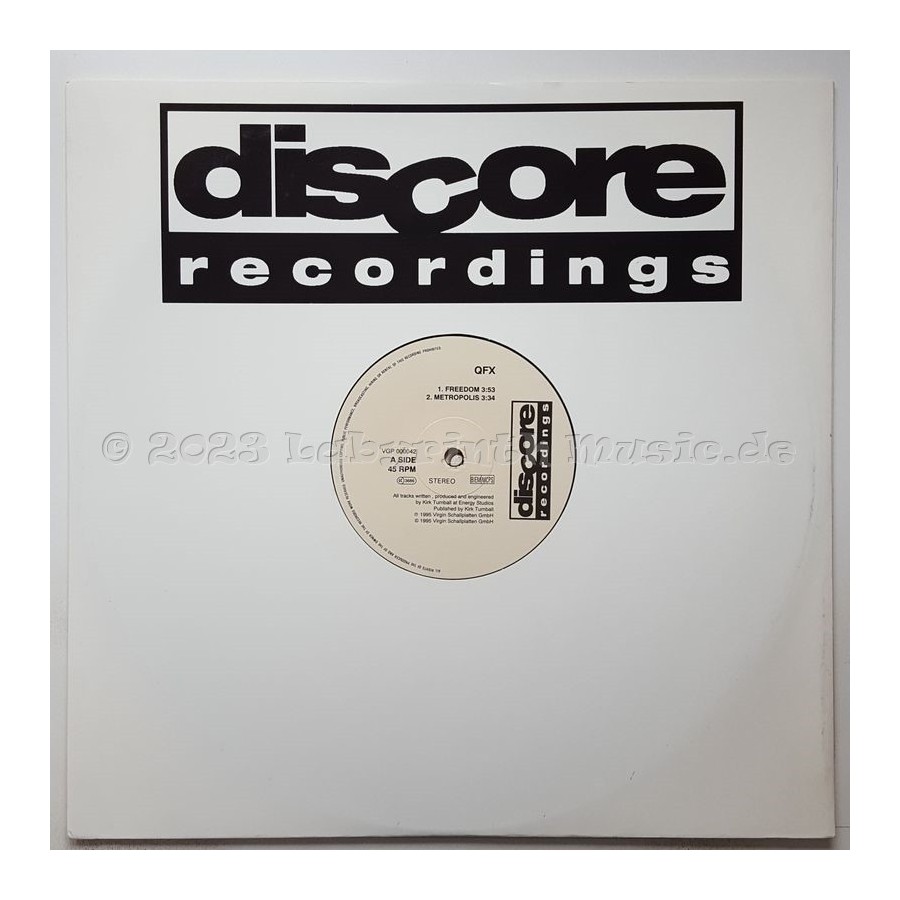 QFX - Freedom EP • 12" Vinyl Maxi • NM - Labyrinth Music