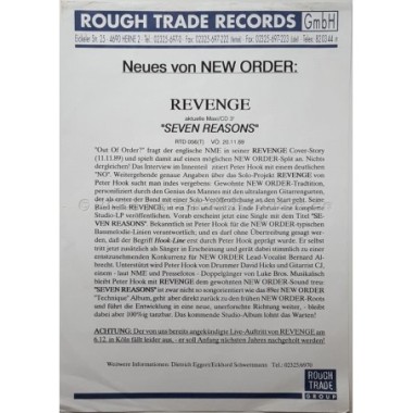 Revenge - 7 Reasons • 12" Vinyl Maxi • MINT - Labyrinth Music