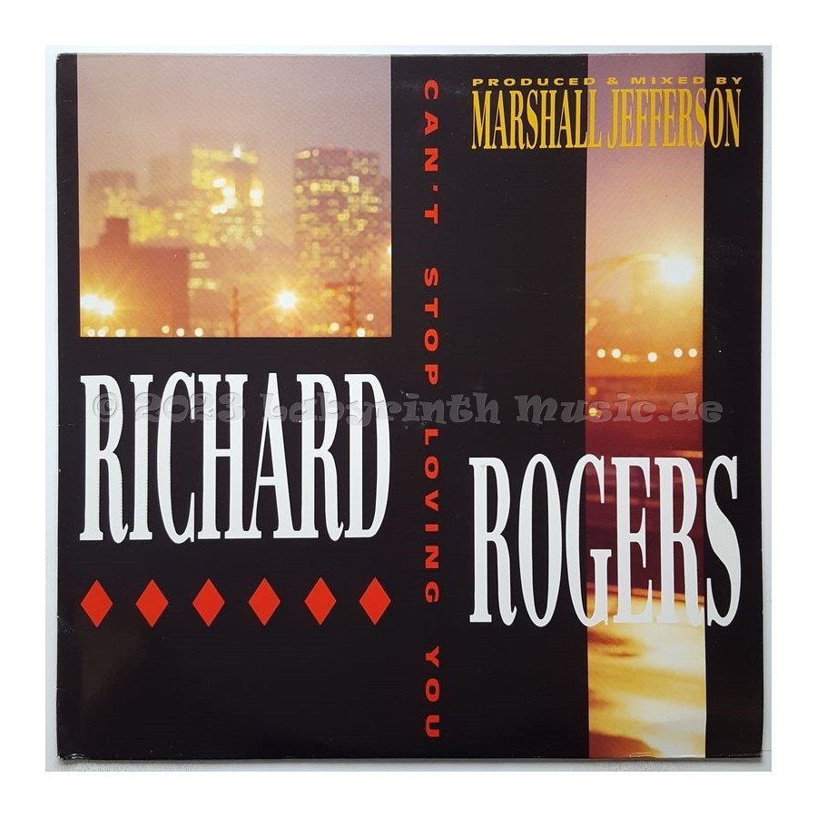 Richard Rogers - Can't Stop Loving You • 12" Vinyl Maxi • EX - Labyrinth Music