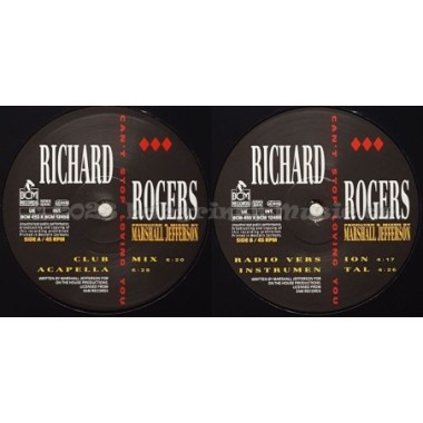 Richard Rogers - Can't Stop Loving You • 12" Vinyl Maxi • EX - Labyrinth Music