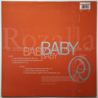Rozalla - Baby • 12" Vinyl Maxi • MINT - Labyrinth Music