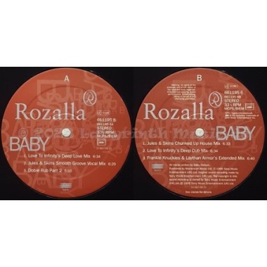 Rozalla - Baby • 12" Vinyl Maxi • MINT - Labyrinth Music