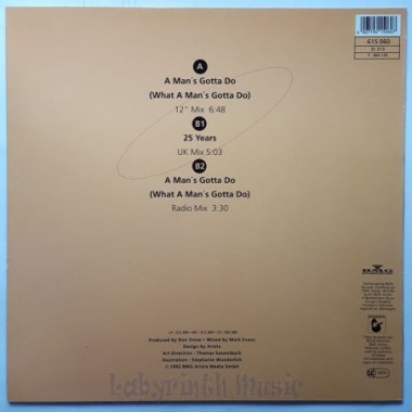 Catch Feat. Don Snow, The - A Man's Gotta Do (What A Man's Gotta Do) • 12" Vinyl Maxi • MINT - Labyrinth Music