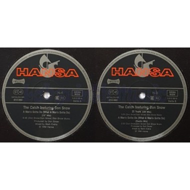 Catch Feat. Don Snow, The - A Man's Gotta Do (What A Man's Gotta Do) • 12" Vinyl Maxi • MINT - Labyrinth Music