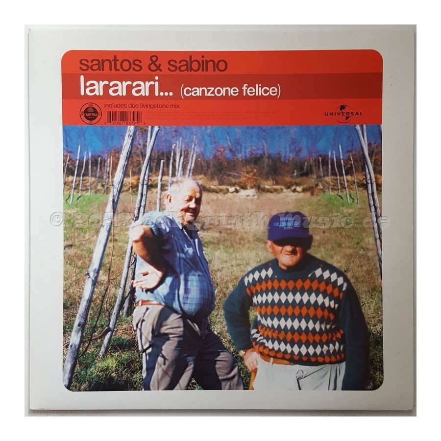 Santos & Sabino - Lararari (Canzone Felice) • 12" Vinyl Maxi • MINT - Labyrinth Music