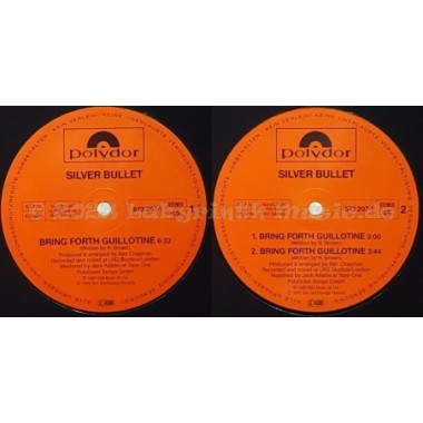 Silver Bullet - Bring Forth The Guillotine • 12" Vinyl Maxi • MINT - Labyrinth Music