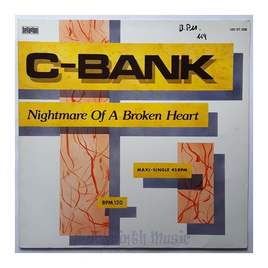 C-Bank - Nightmare Of A Broken Heart • 12" Vinyl Maxi - Labyrinth Music