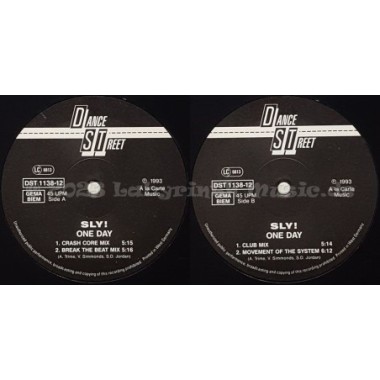 Sly! - One Day • 12" Vinyl Maxi • MINT - Labyrinth Music