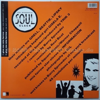 Soul Clack - Give Me Mia Farrow • 12" Vinyl Maxi • MINT - Labyrinth Music