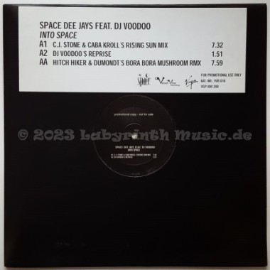 Space Deejays Feat. DJ Voodoo - Into Space • 12" Vinyl Maxi • EX - Labyrinth Music