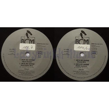 Ceejay - He's So Divine • 12" Vinyl Maxi • EX - Labyrinth Music