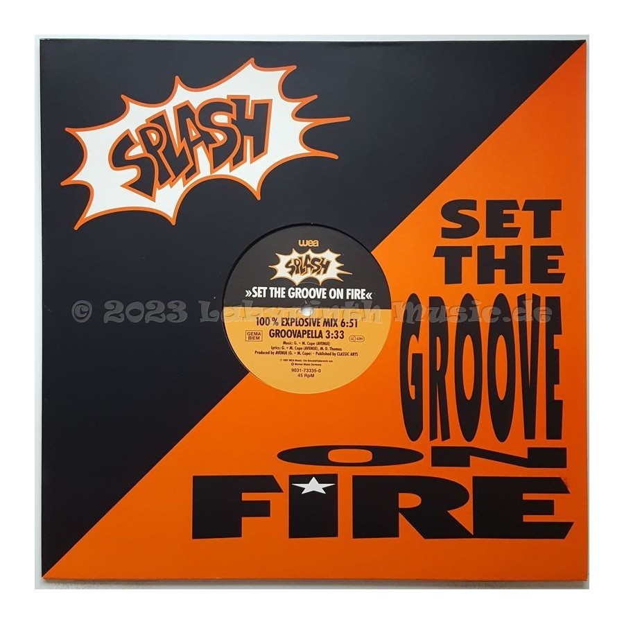 Splash - Set The Groove On Fire • 12" Vinyl Maxi • MINT - Labyrinth Music