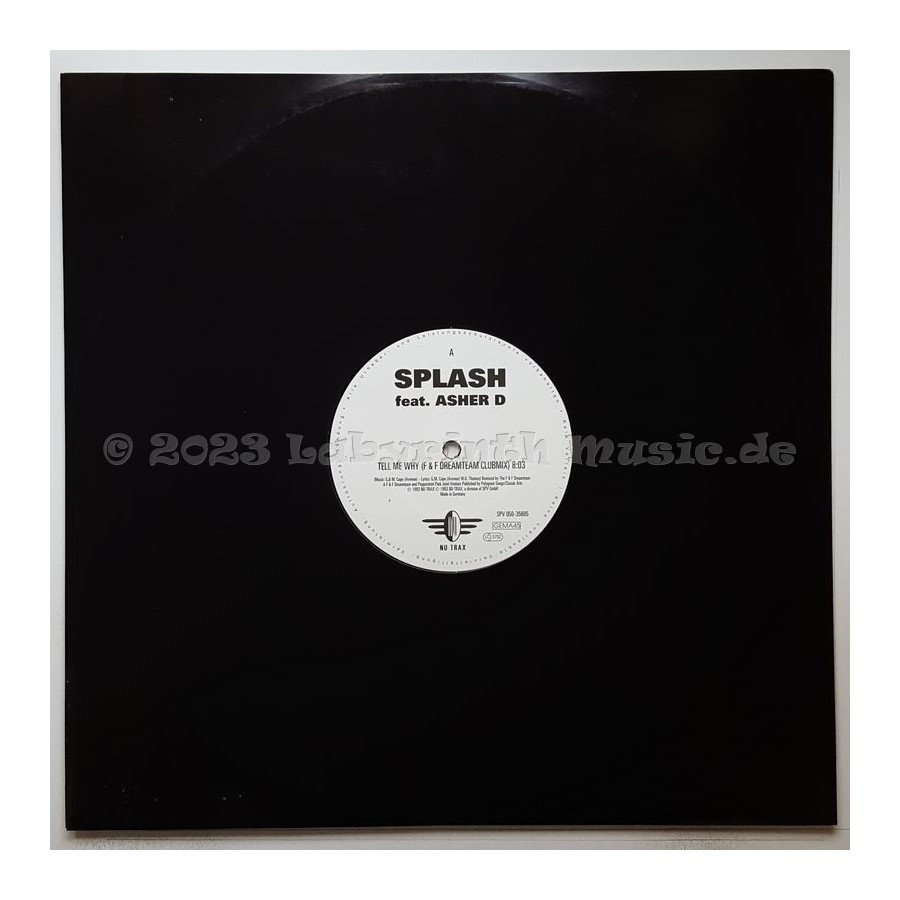 Splash  Feat. Asher D - Tell Me Why • 12" Vinyl Maxi - Labyrinth Music