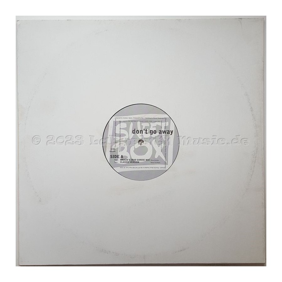 Sweetbox - Don't Go Away • 12" Vinyl Maxi • MINT - Labyrinth Music