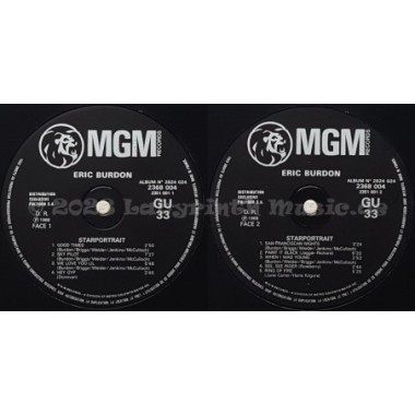 Eric Burdon - Starportrait • 12" Vinyl LP • EX - Labyrinth Music