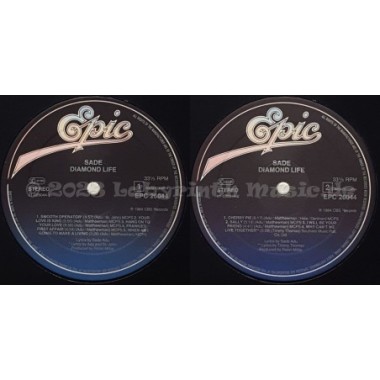 Sade - Diamond Life • 12" Vinyl LP • NM - Labyrinth Music