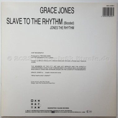 Grace Jones - Slave To The Rhythm • 12" Vinyl Maxi • NM - Labyrinth Music