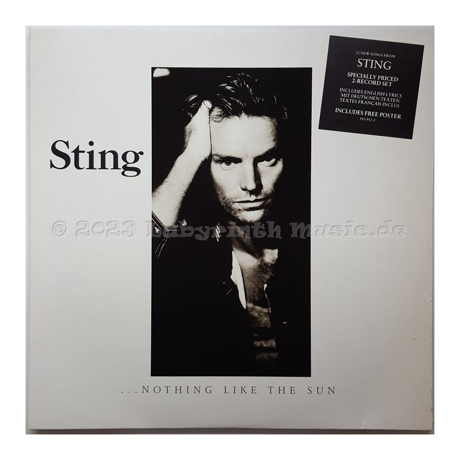 Sting - Nothing Like The Sun • 12" Vinyl LP • NM - Labyrinth Music