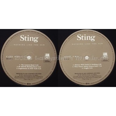 Sting - Nothing Like The Sun • 12" Vinyl LP • NM - Labyrinth Music