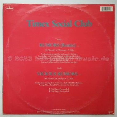 Timex Social Club - Rumors • 12" Vinyl Maxi - Labyrinth Music