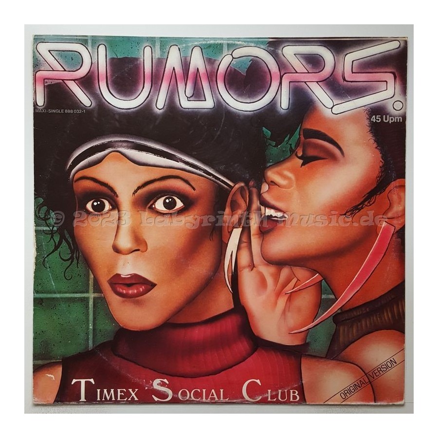 Timex Social Club - Rumors • 12" Vinyl Maxi - Labyrinth Music
