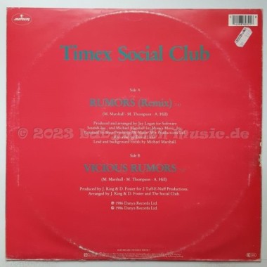 Timex Social Club - Rumors • 12" Vinyl Maxi - Labyrinth Music