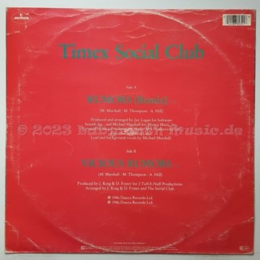 Timex Social Club - Rumors • 12" Vinyl Maxi - Labyrinth Music