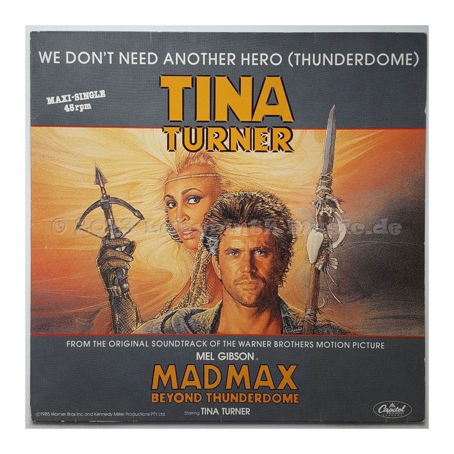 Tina Turner - We Don't Need Another Hero • 12" Vinyl Maxi - Labyrinth Music