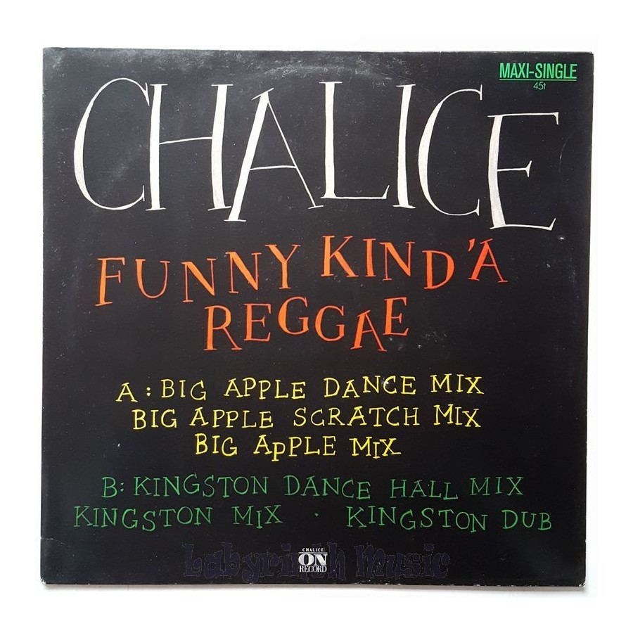 Chalice - Funny Kind' A Reggae • 12" Vinyl Maxi • EX - Labyrinth Music