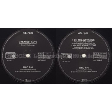 Trio Rio - Greatest Love • 12" Vinyl Maxi • EX - Labyrinth Music