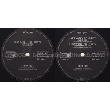 Trio Rio - New York - Rio - Tokyo • 12" Vinyl Maxi • MINT - Labyrinth Music