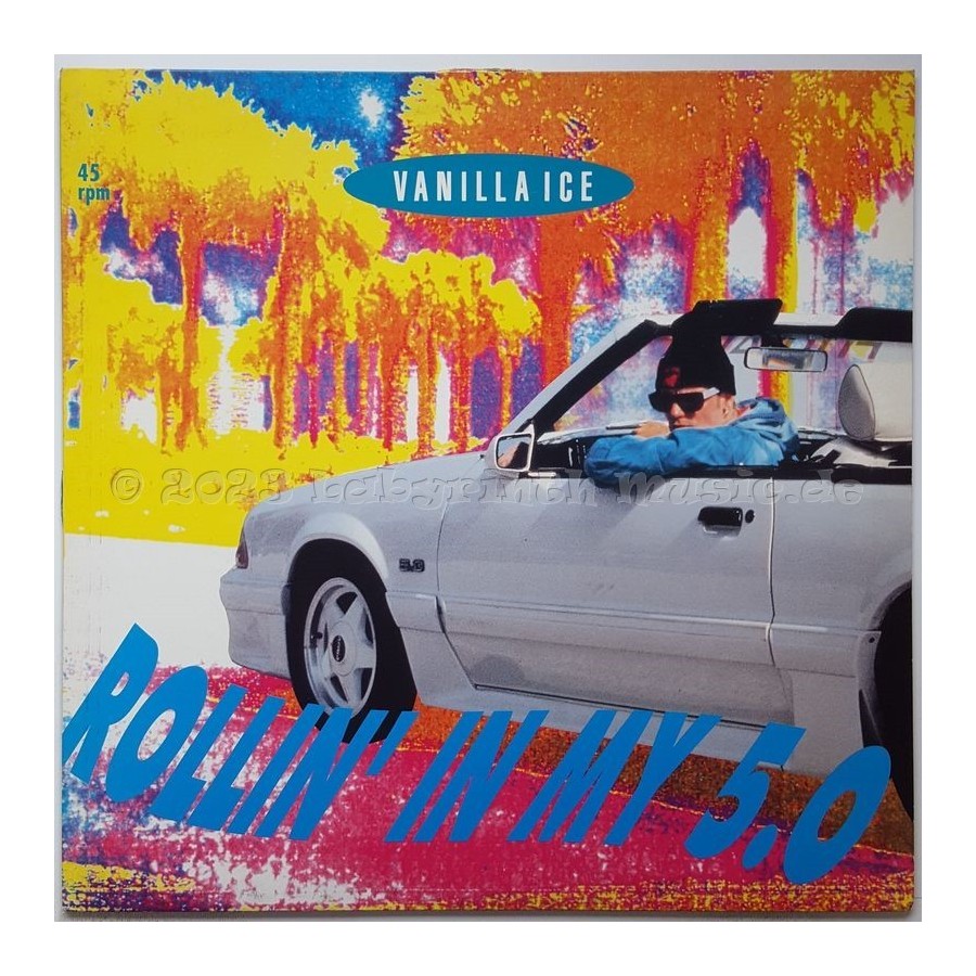 Vanilla Ice - Rollin' In My 5.0 • 12" Vinyl Maxi • MINT - Labyrinth Music