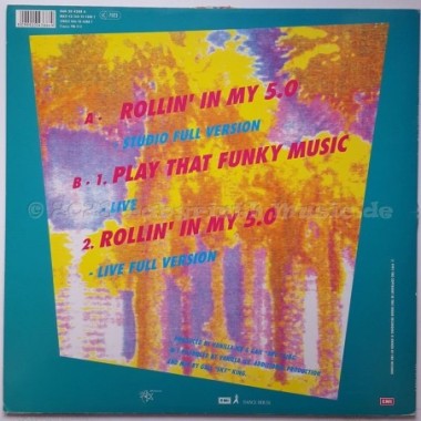 Vanilla Ice - Rollin' In My 5.0 • 12" Vinyl Maxi • MINT - Labyrinth Music