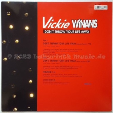 Vickie Winans - Don't Throw Your Life Away • 12" Vinyl Maxi • NM - Labyrinth Music