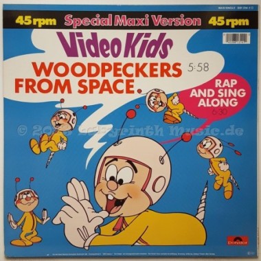 Video Kids - Woodpeckers From Space • 12" Vinyl Maxi • EX - Labyrinth Music