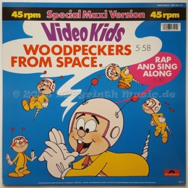 Video Kids - Woodpeckers From Space • 12" Vinyl Maxi • MINT - Labyrinth Music
