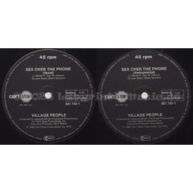 Village People - Sex Over The Phone • 12" Vinyl Maxi - Labyrinth Music